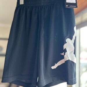 Jordan Black Athletic Shorts with White Logo